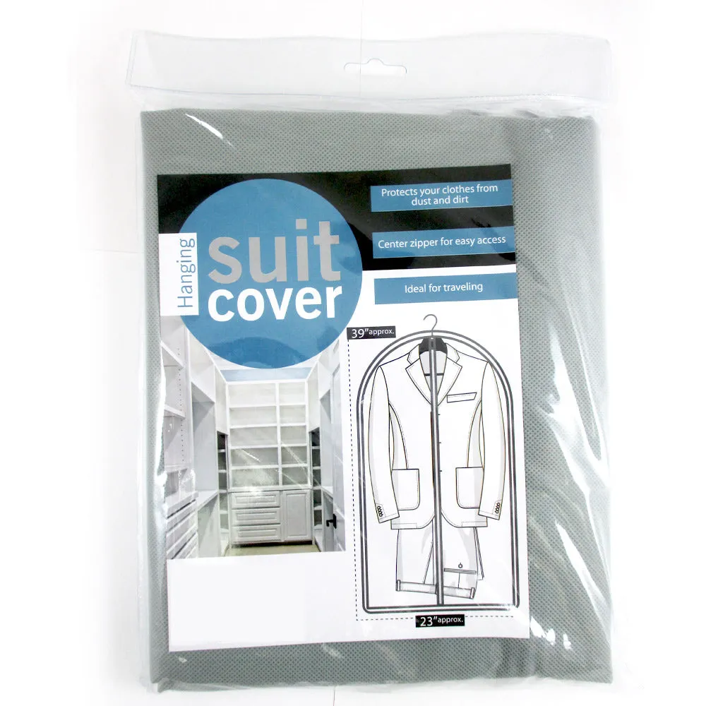 2 Pack 39" Hanging Garment Bags Travel Storage Dresses Suits Fold Dust Protect
