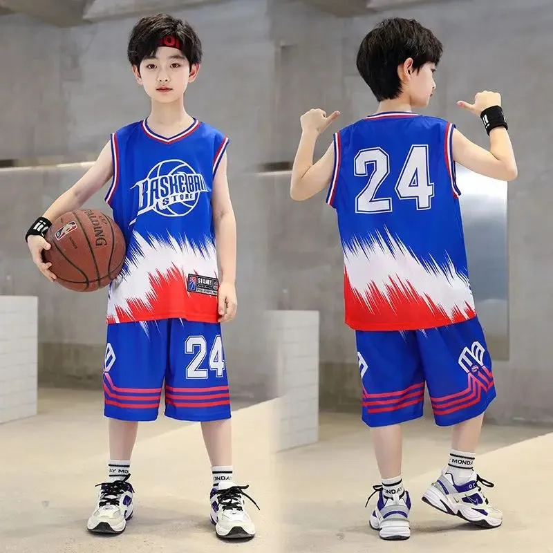 Boys Blue Basket ball Sports Set