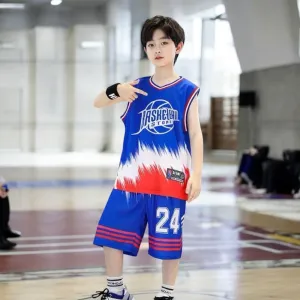 Boys Blue Basket ball Sports Set