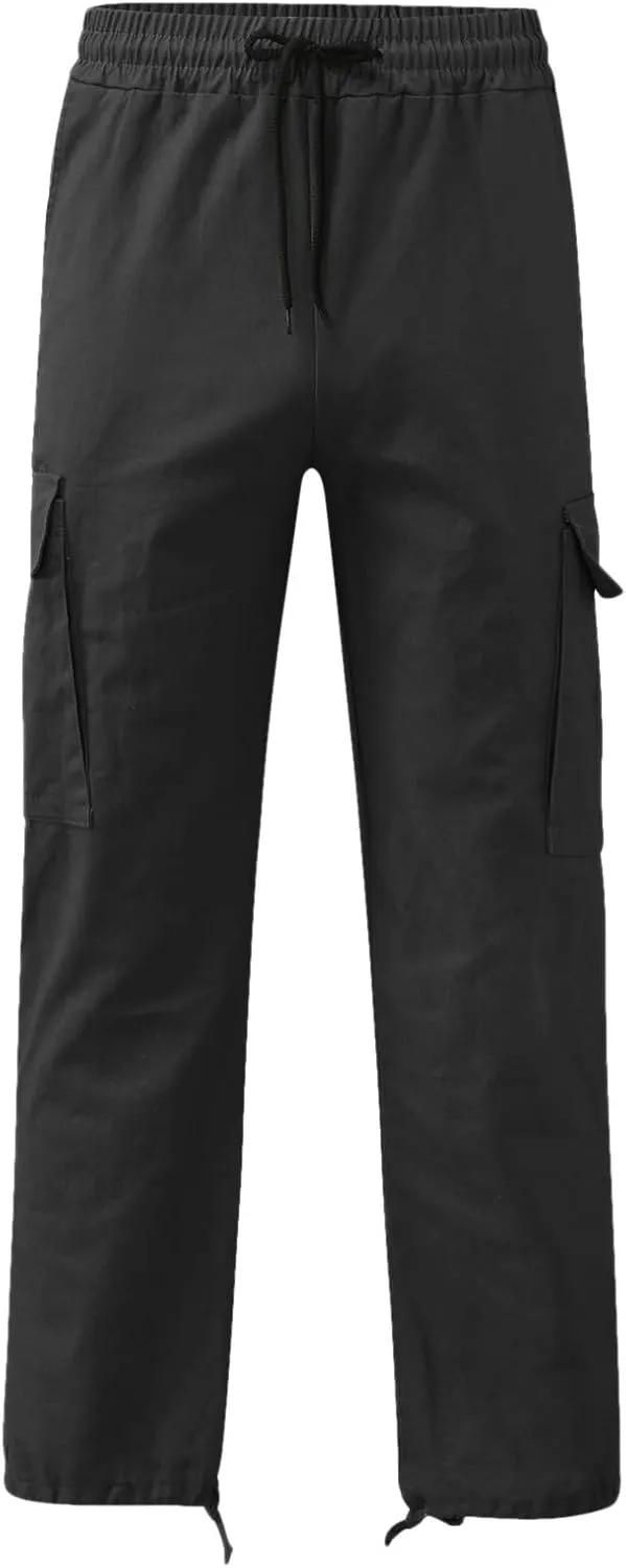 Cargo Trousers for Men Pants Hip Hop Letter Printed Street Hip Hop Jogging Sweatpants Casual Elastic Waist Trousers