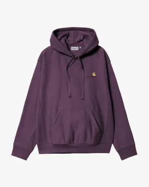 Carhartt WIP Hooded American Script Sweat - Huckleberry