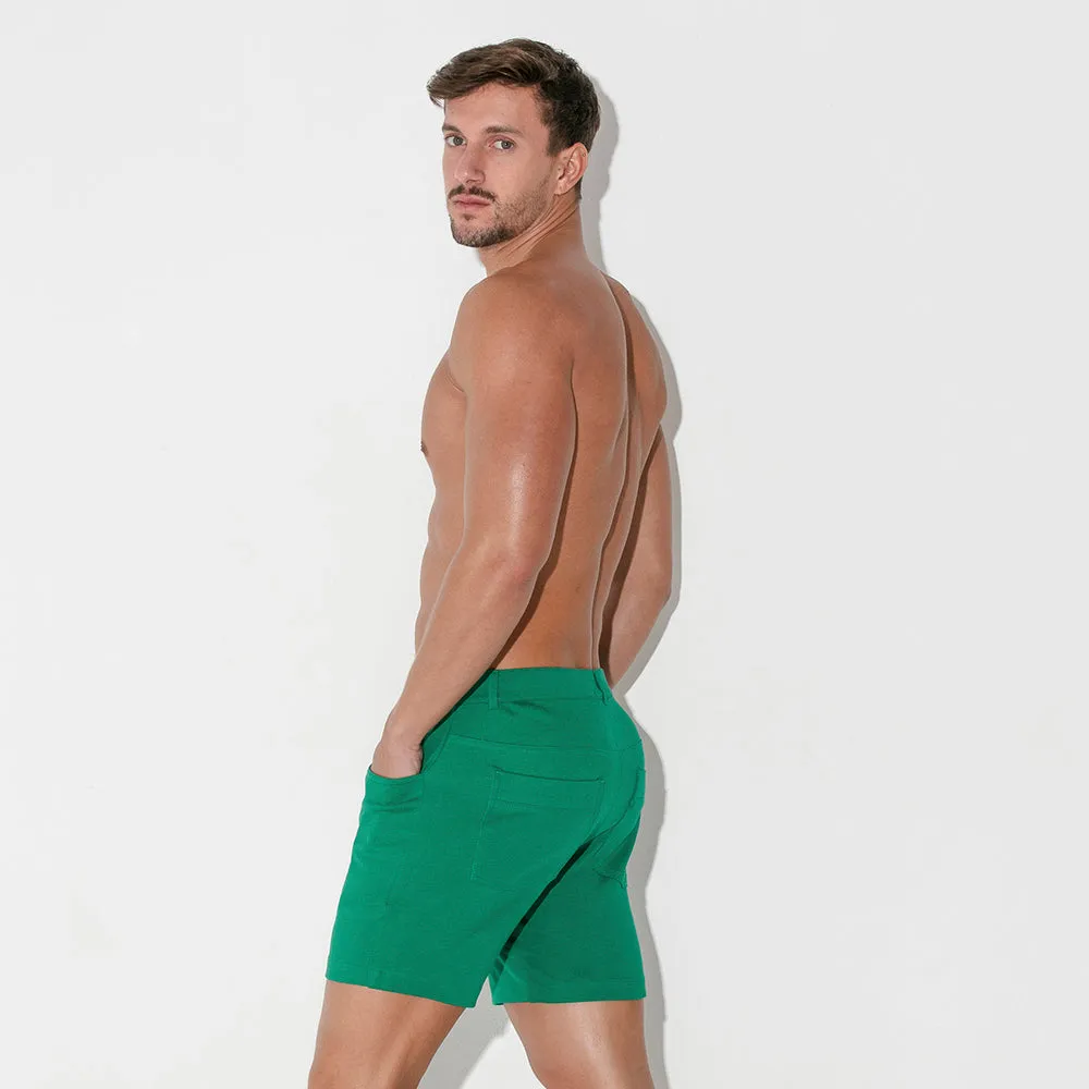 Code 22 slim fit 5" stretch short 9712 green
