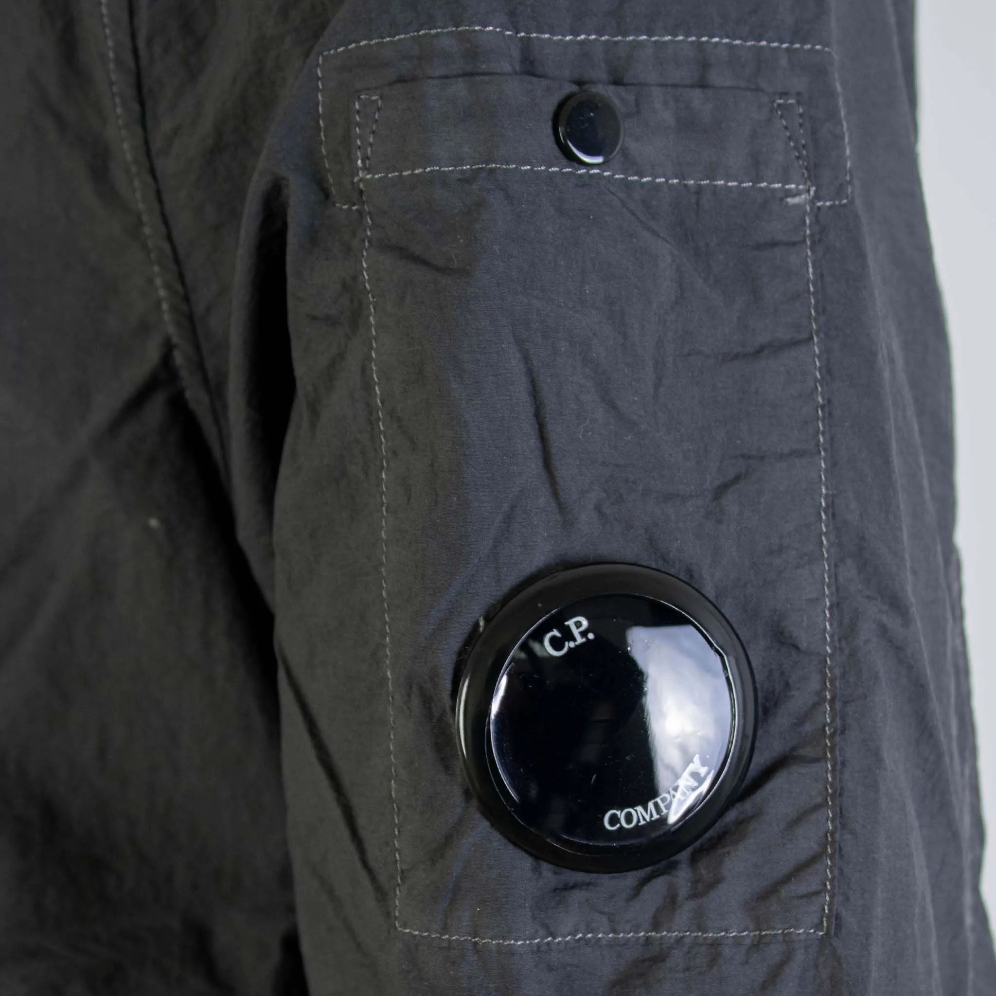 C.P. Company Sleek Black Tech Fabric Overshirt Jacket