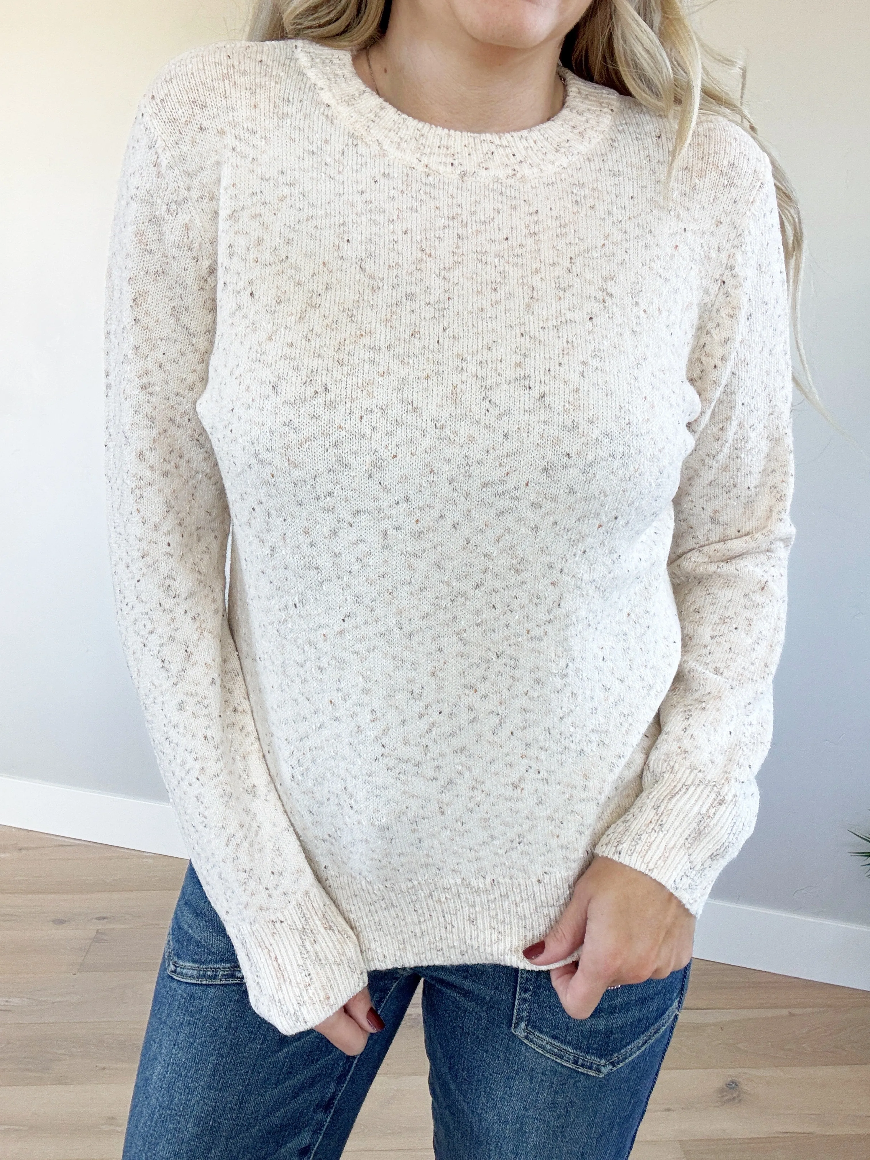 Dance The Night Away Sweater in Cream