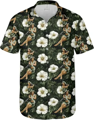 Hawaiian Shirt for Men Summer Funny Short Sleeve Aloha Button Down Shirts