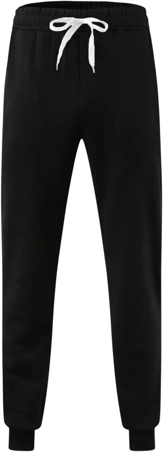 Mens Workout Cargo Sweatpants Flat Front Straight Fit Pants Outdoor Sports Military Ripstop Men's Baggy Pants Thermal