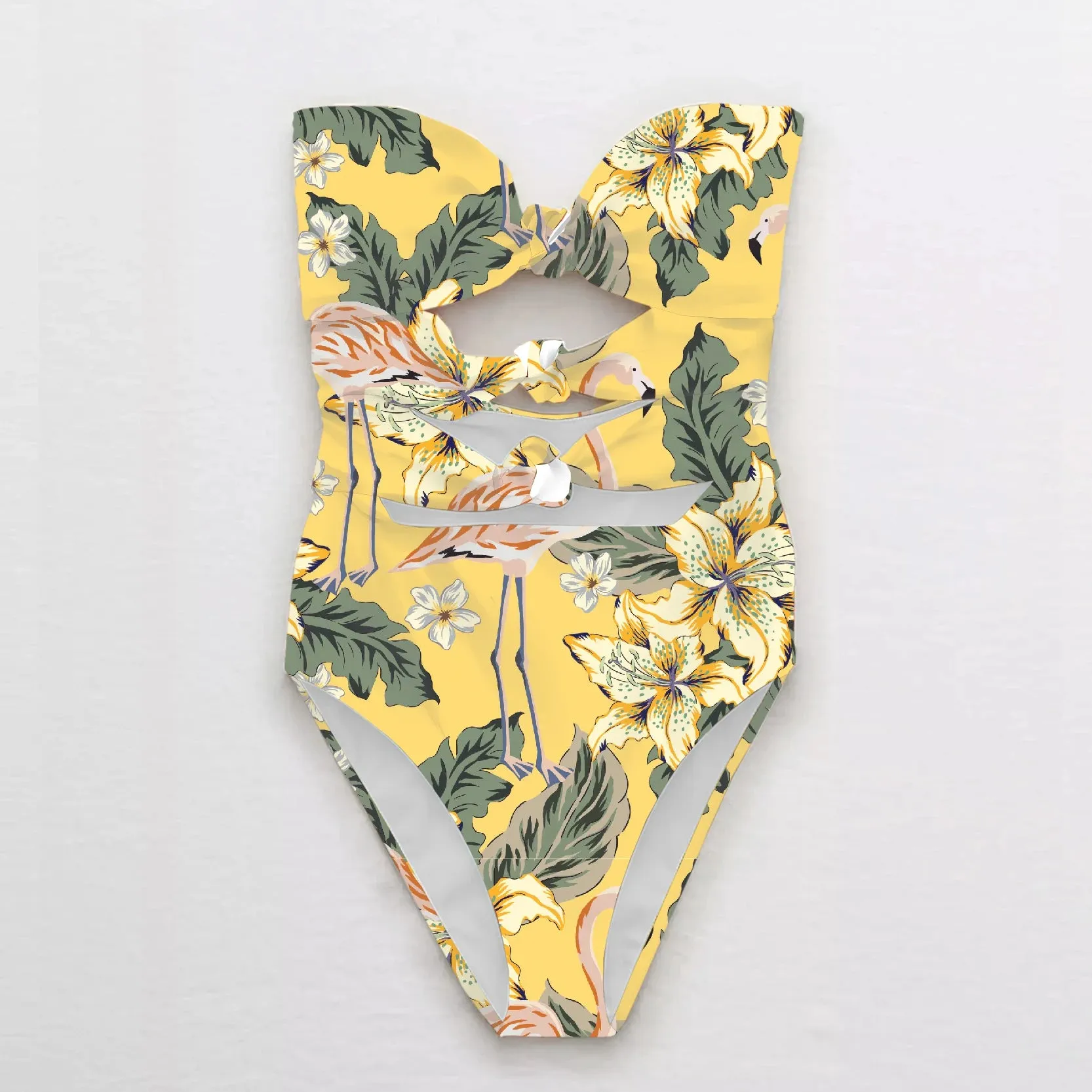 One Piece Cut Out Monokini and Cover up