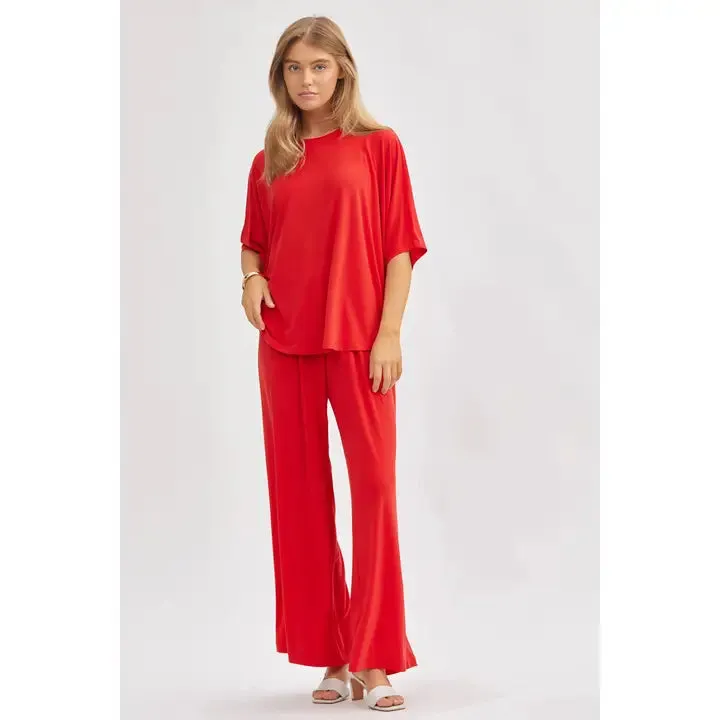 Resort Flowy Top   Wide Leg Set by Dear Scarlett