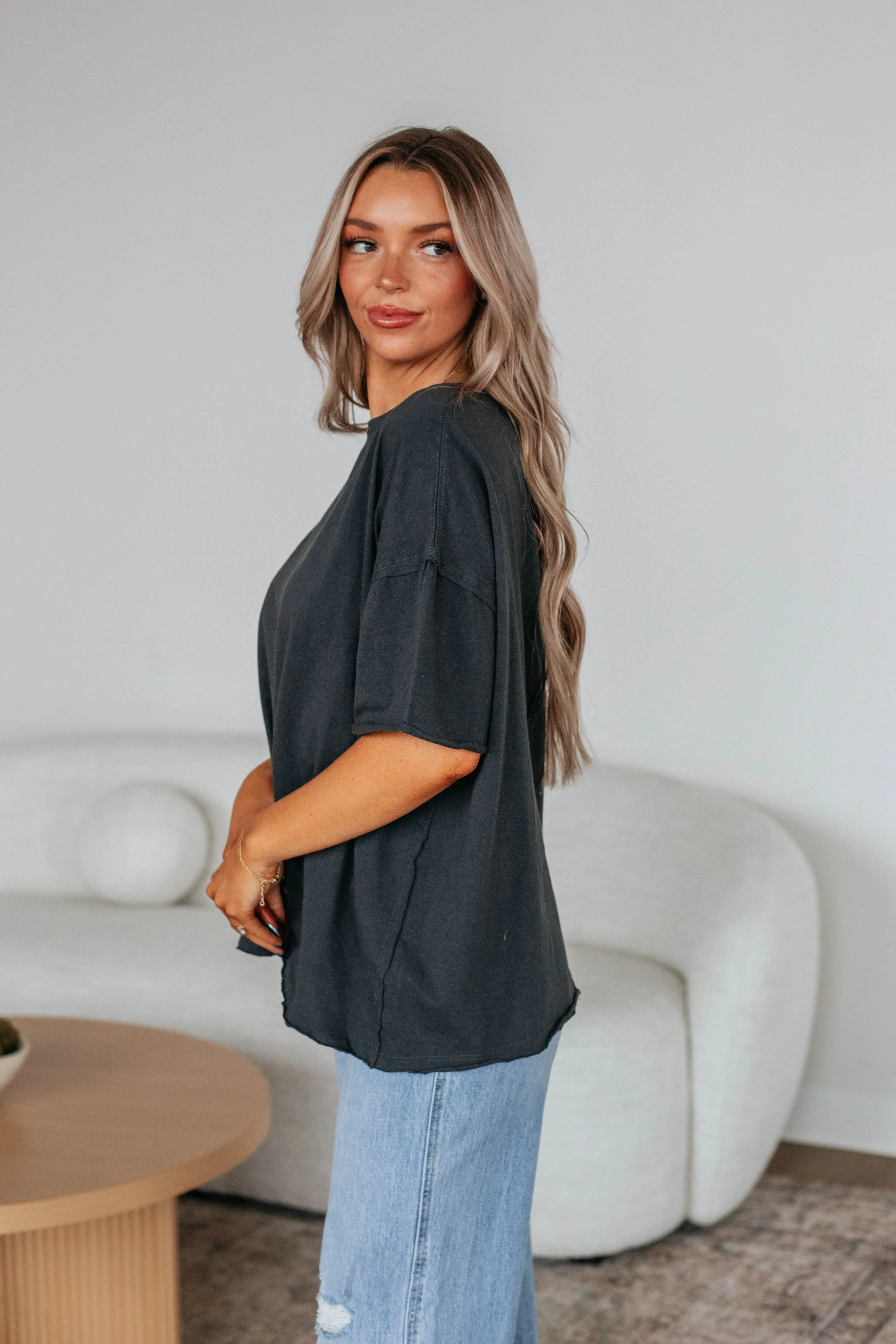 Rover Oversized Tee - Vintage Black
