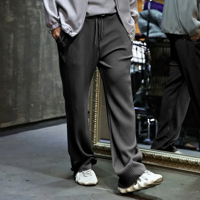 Samuele - Comfortable Spandex Ribbed Pants
