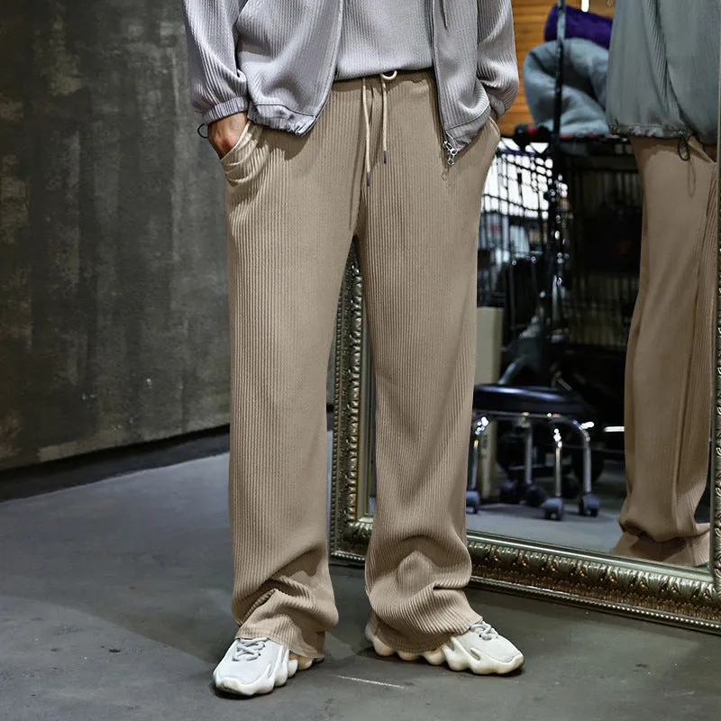 Samuele - Comfortable Spandex Ribbed Pants