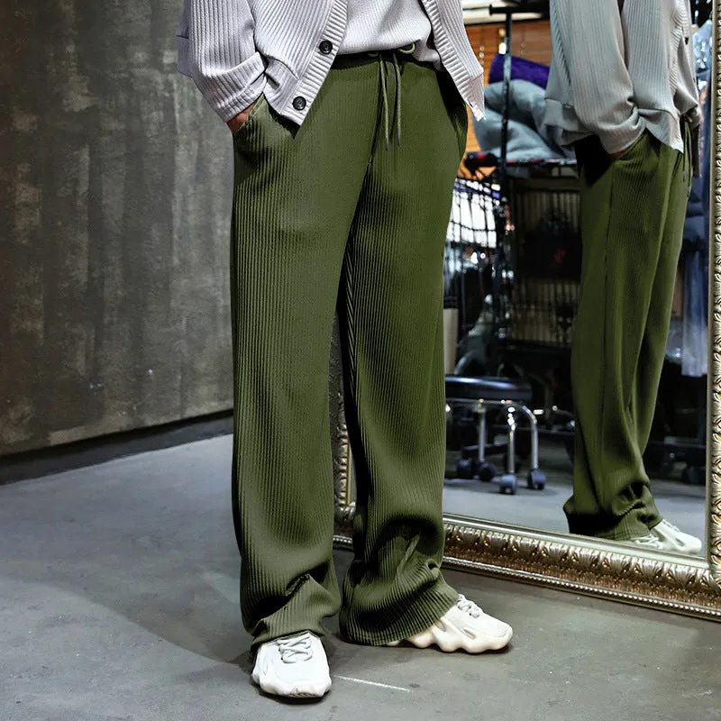 Samuele - Comfortable Spandex Ribbed Pants