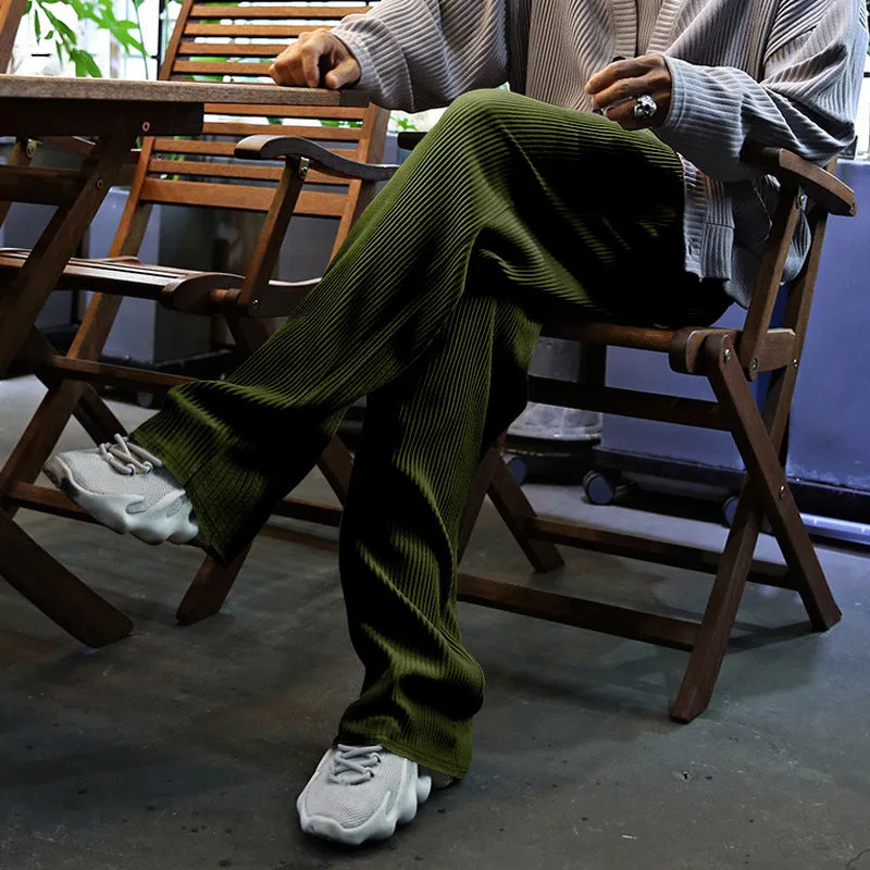 Samuele - Comfortable Spandex Ribbed Pants