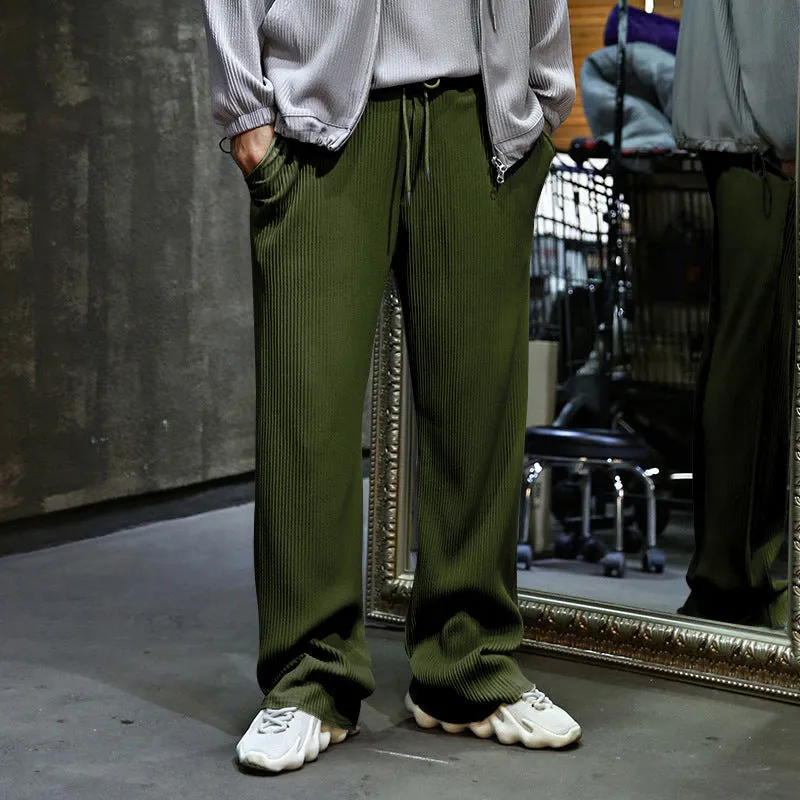 Samuele - Comfortable Spandex Ribbed Pants
