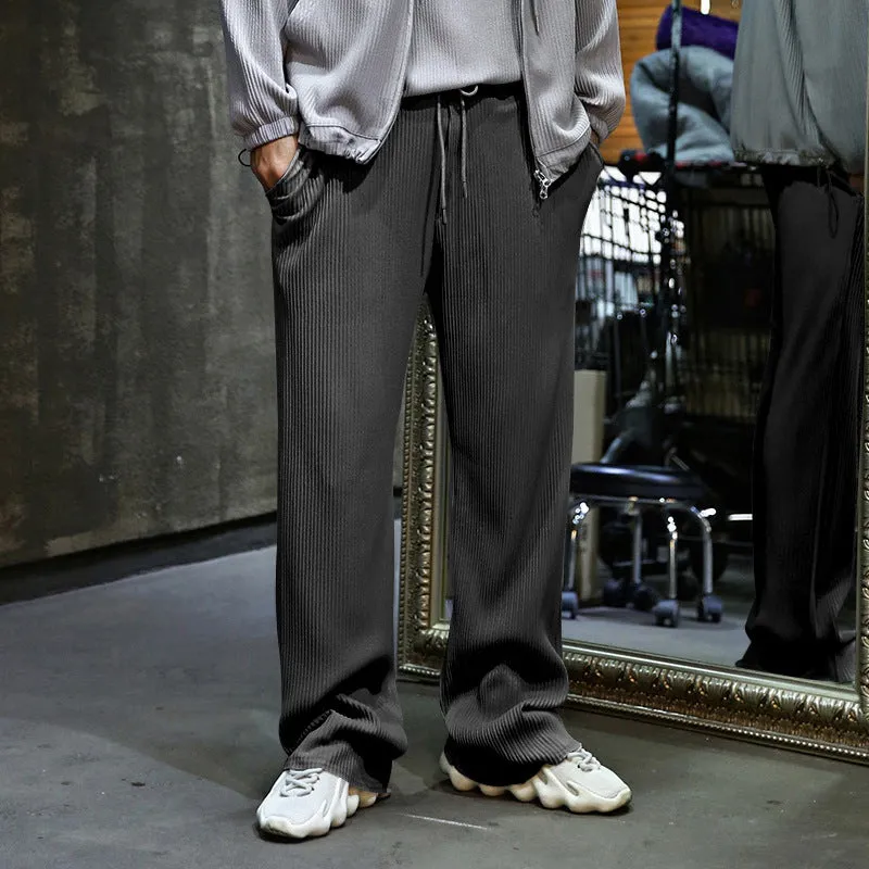 Samuele - Comfortable Spandex Ribbed Pants