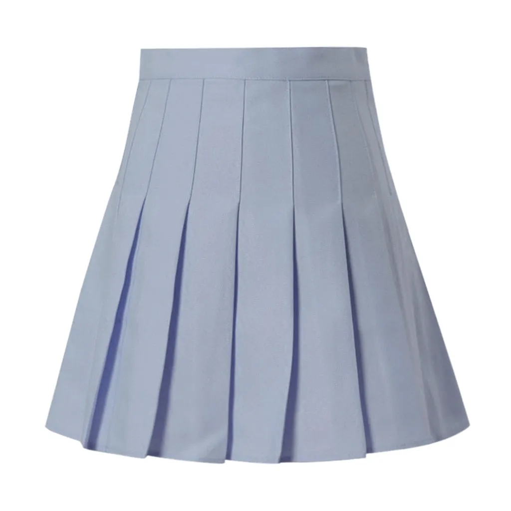 Skirt Solid Color High Waist - Mini Skirts