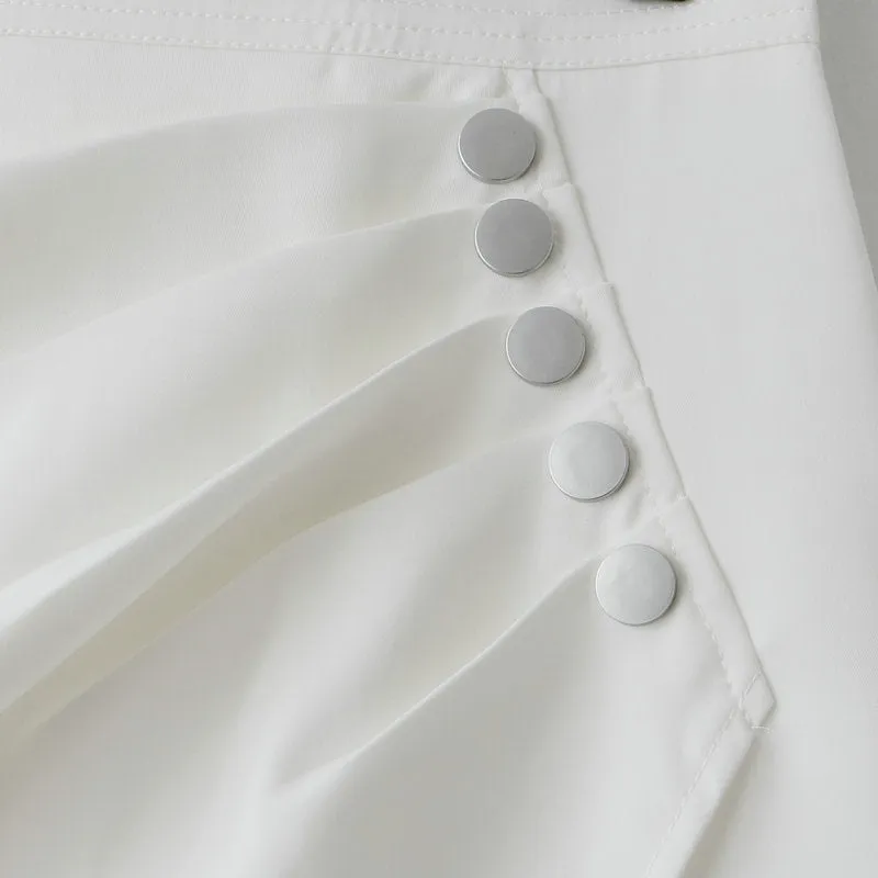 Skirt Summer Korean Women Elegant Pleated Skirt