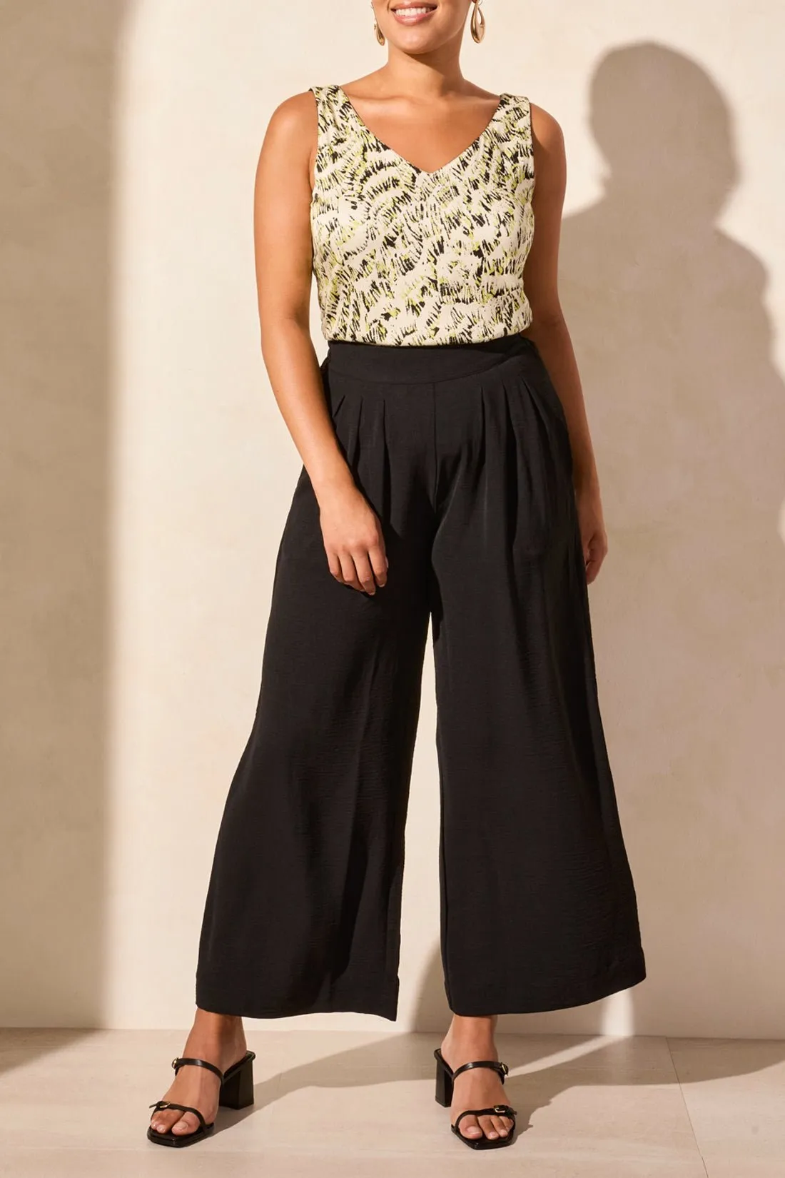 Tribal Black Flowy Pants